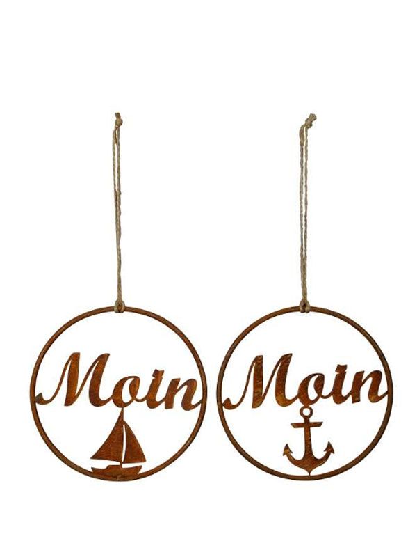 Hängeschild "Moin" 20cmØ Edelrost maritimes Türschild *NEU/PAYPAL in Willich