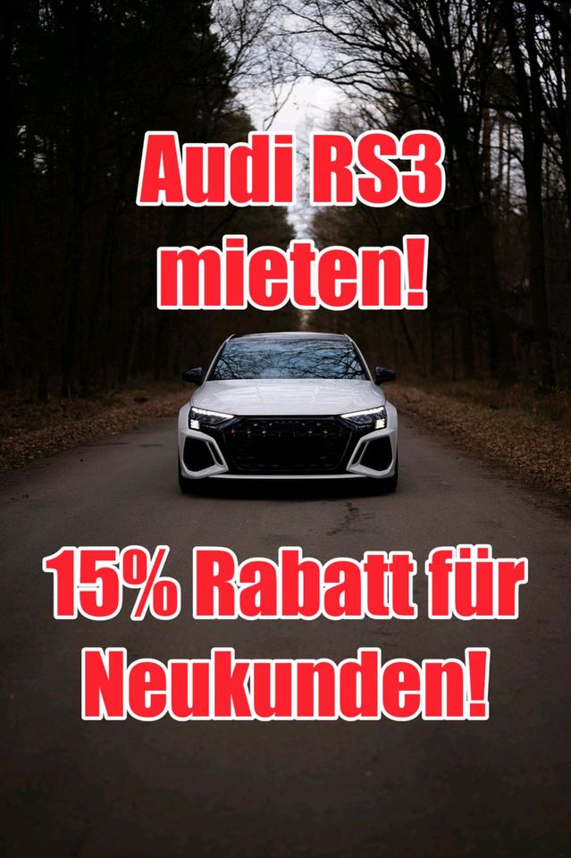 Audi RS3 mieten/ Sportwagenvermietung in Wagenfeld