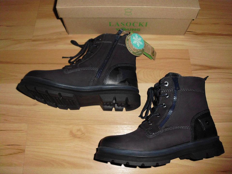 NEU Lasocki Leder Boots Kinder Schuhe Gr.36 Übergangsschuhe in Kamp-Lintfort