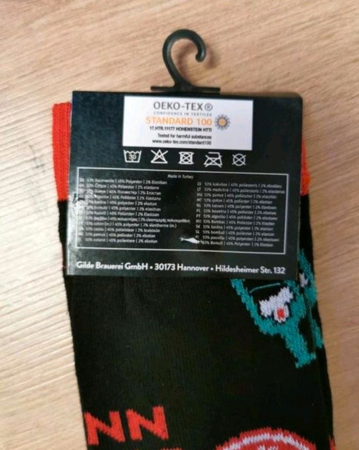 Socken- Neu- Orginal verpackt mit Spruch in Ribbesbüttel