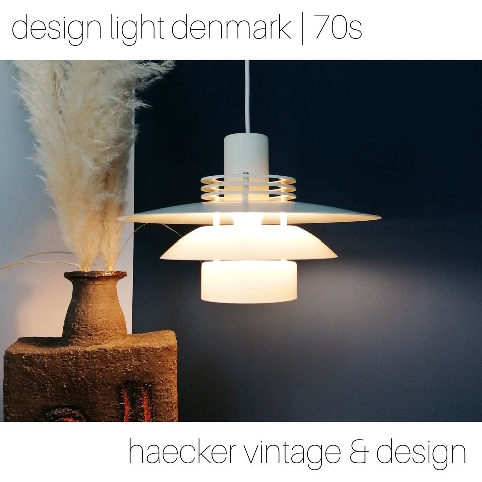 DESIGN LIGHT Lampe danish design zu midcentury retro poulsen 70er in Düsseldorf