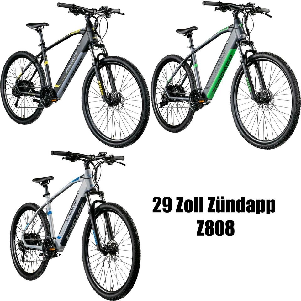 29 Zoll Zündapp Z808 MTB E-Bike Pedelec neu in Crailsheim