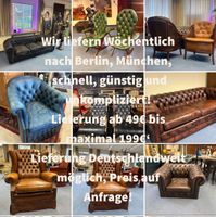 Vintage Sofa Couch Chesterfield Ledersofa München - Maxvorstadt Vorschau