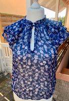 Bluse Mango Gr. S Blau Volants Gr. S Baden-Württemberg - Bruchsal Vorschau