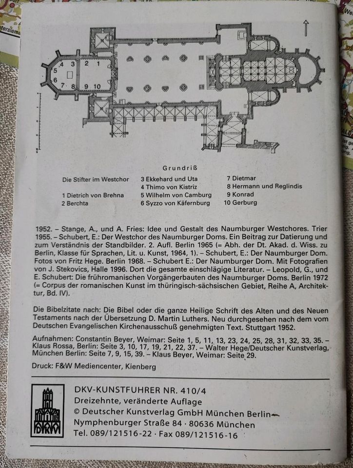 Der Dom zu Naumburg DKV-Kunstführer wie neu in Leipzig