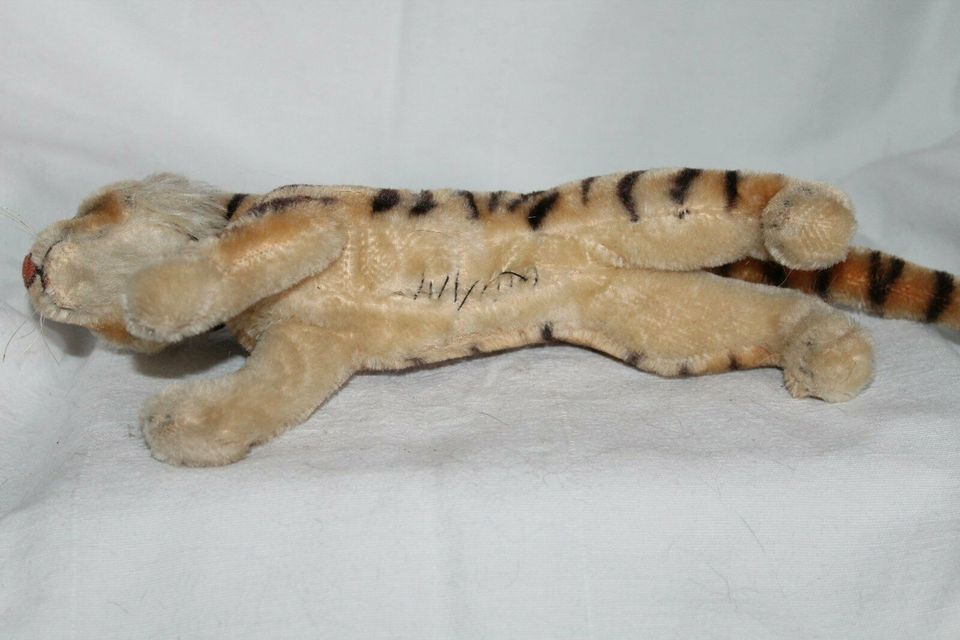 STEIFF Tiger aus den 60ern 23 cm ohne Knopf + Fahne in Düsseldorf