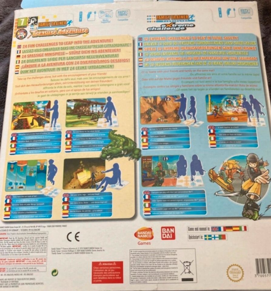 WII Family Trainer Adventure Aktionsmatte & 2 Spiele in Ellwangen (Jagst)