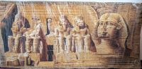 Papyrus Bild Abu Simbel Sphinx 1,92m x 0,9m Ägyptische Handarbeit Sachsen - Steinigtwolmsdorf Vorschau