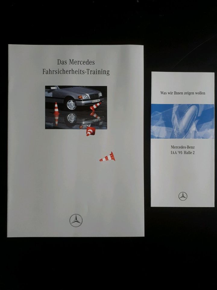 Original Mercedes Fahrsicherheits Training IAA '95 Prospekt W202 in Overath