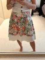 Frühlingssonne sommerrock a-Linie weiß floral Benetton 34 36 xs s Bayern - Bamberg Vorschau