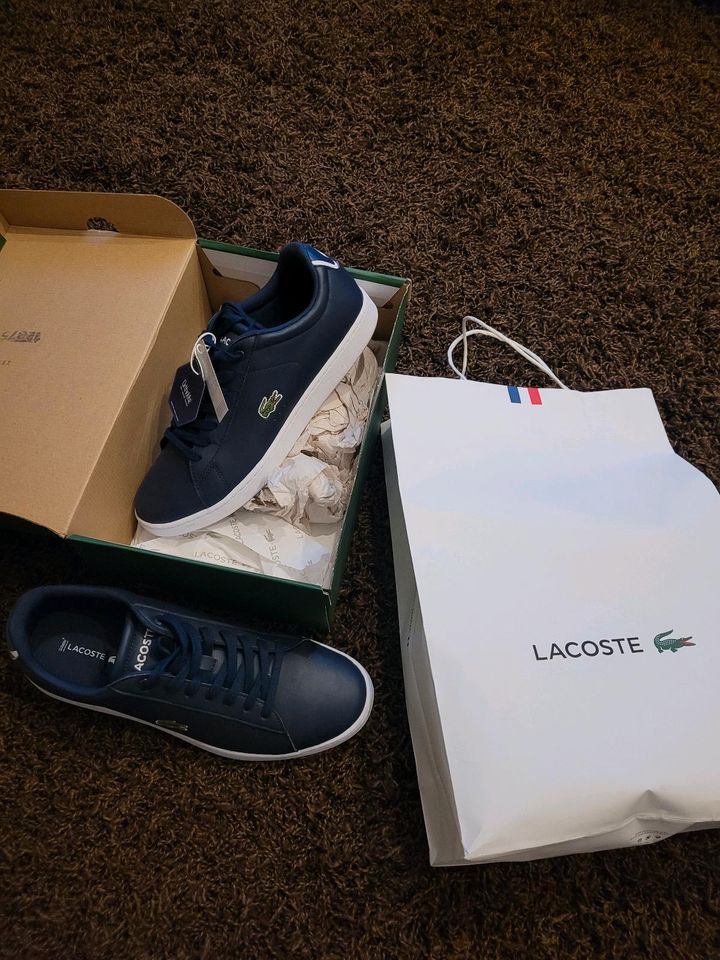 NEUWERTIG LACOSTE Schuhe blau Größe 44 navy blue neu Herren in Gronau (Westfalen)