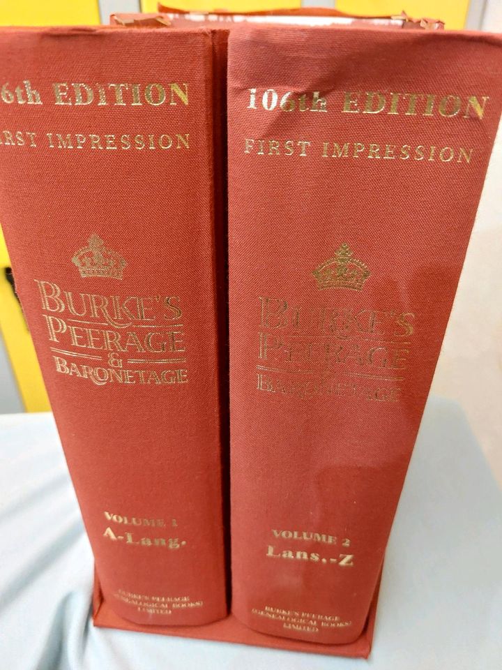 Burke's Peerage & Baronetage 106th Edition in Wurmlingen