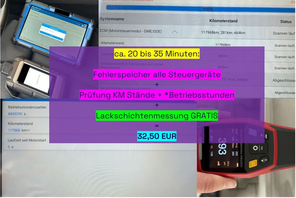 Fahrzeugdiagnose, Fehler, KM Stand, OBD BMW, VW in Darmstadt