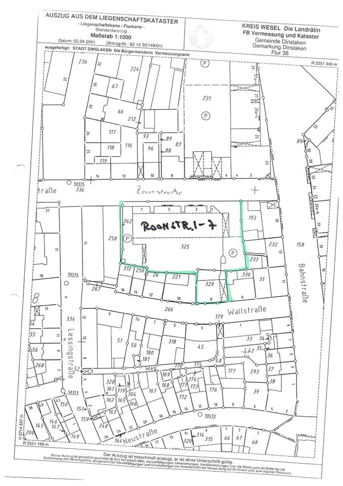 Supermarkt 1.400qm im EG mit 29 PKW Stellplätzen im Stadtzentrum ab 01.11.2023 zu vermieten in Dinslaken