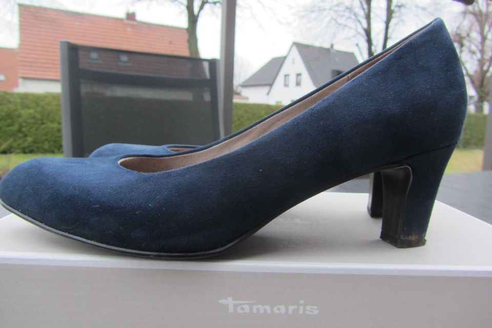 Tamaris Damenpumps - blau-navy-Vegan Gr. 39 in Osterholz-Scharmbeck