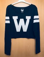 Crop Langarmshirt Shirt Longsleeve blau dunkelblau Gr. M Rheinland-Pfalz - Pirmasens Vorschau