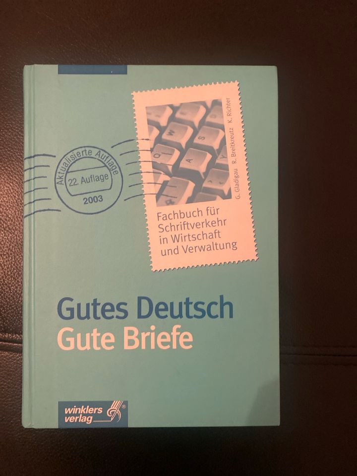 Fachbuch für Schriftverkehr in Wirtschaft und Verwaltung in Hannover