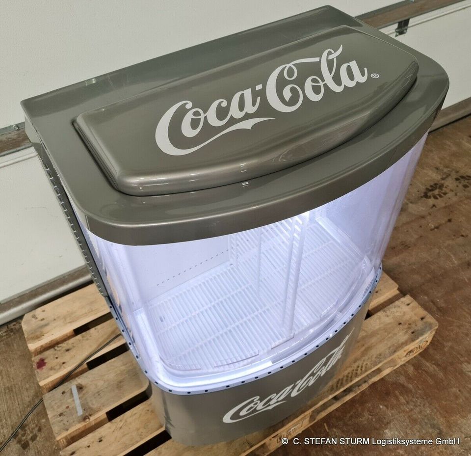 Coca Cola Kühlinsel Kühltruhe Kühlbox Kühlung FRIGOGLASS Slim in Bottrop