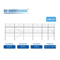 gebr. Stahlgerüst Layher/Assco 105m² Arbeitsgerüste kaufen Bayern - Vöhringen Vorschau