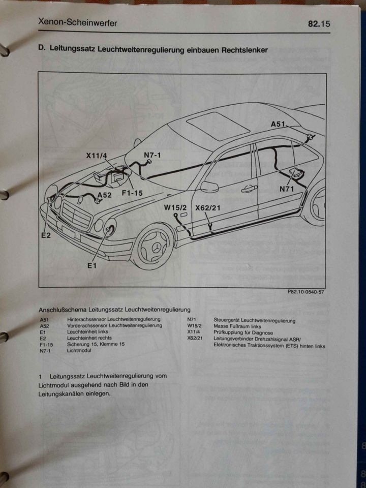 Mercedes Werkstatthandbuch Einbauanleitung C-,E-, SLK-Klasse in Bischofsheim