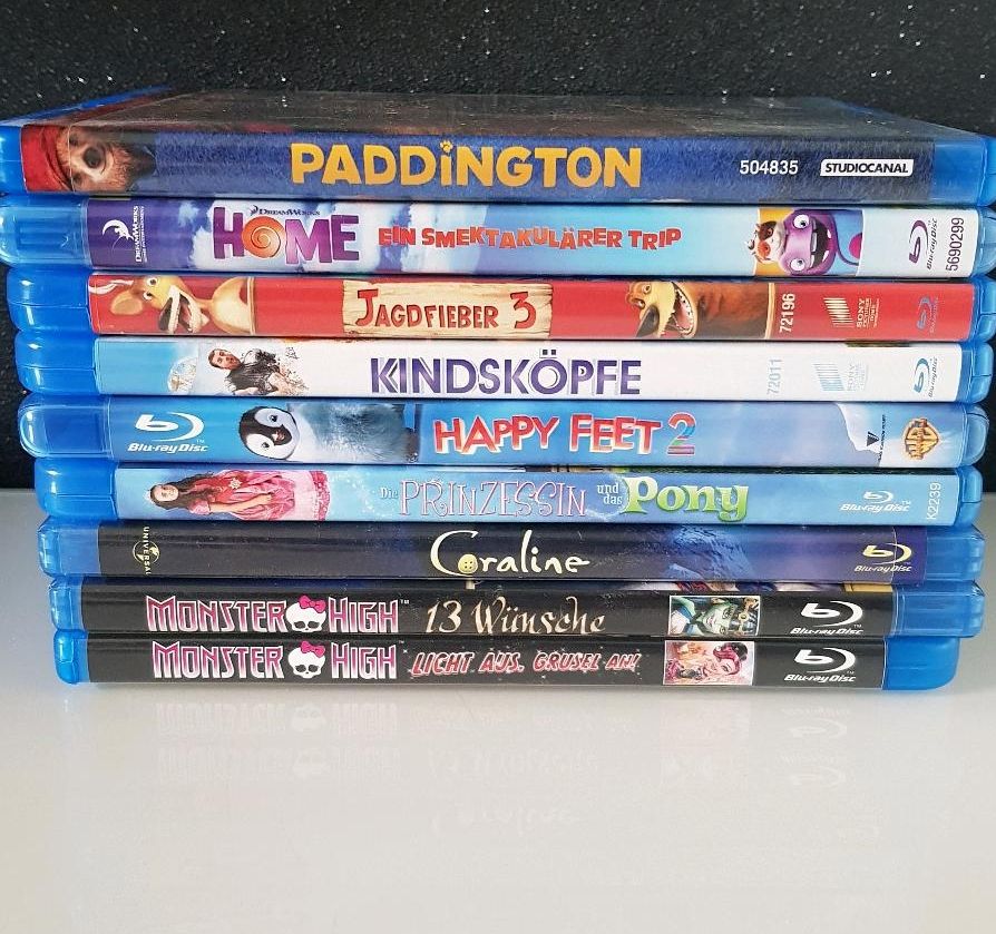 Blu Ray Sammlung Serien Kino 3D Steelbook Filme in Schönberg