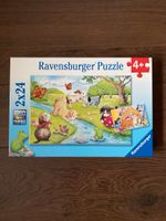 Ravensburger Puzzle 2x24 ab 4 Jahre Hunde und Katzenkinder Nordrhein-Westfalen - Geseke Vorschau