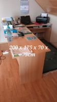 Büro Tisch buchen LForm 200x175x70x75 Hessen - Gemünden Vorschau