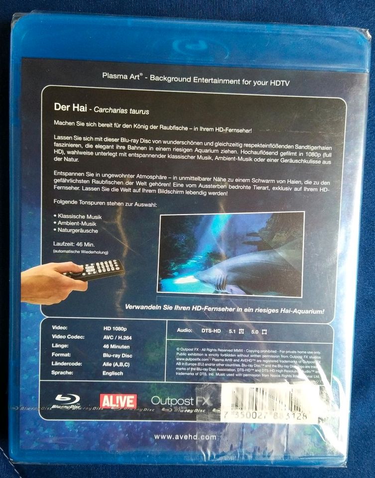 Hai-Aquarium, Background Entertainment, blu-ray disc in Tangstedt 