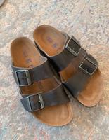 Wie neu Birkenstock Arizona Echtleder Nubuk Soft Leder Schmal Berlin - Lichtenberg Vorschau