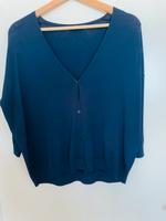 Strickjacke blau Dreiviertelärmel Größe 38 Bayern - Bruckmühl Vorschau