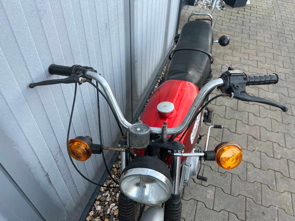 Simson S51 Enduro fahrbereit 4-Gang 1990 Moped Mofa Roller IFA in Osterweddingen