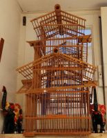 Vogelkäfig zur Deko + nutzbar Pagode japanisch Bambus 70 cm München - Ludwigsvorstadt-Isarvorstadt Vorschau