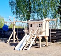 Kinderspiel Turm Rutsche Schaukel Outdoorspielplatz Holzspielzeug Dithmarschen - Nordhastedt Vorschau