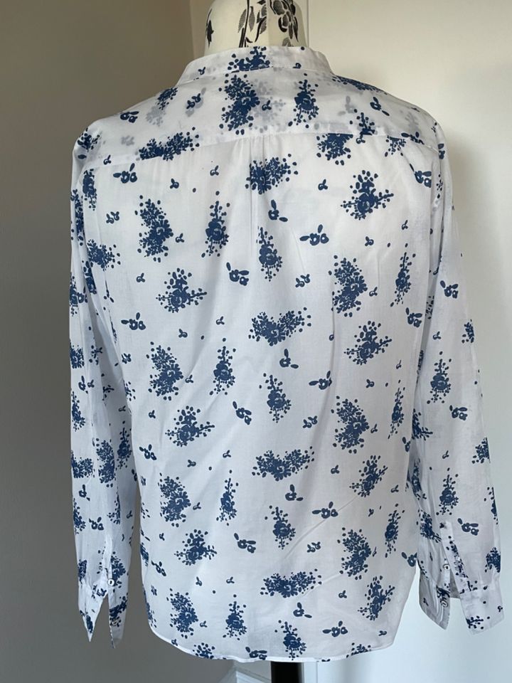 *Marc O´Polo* Bluse, weiß, blau, Gr. 40 in Gelsenkirchen