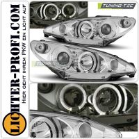 Peugeot 206 206CC 206SW Angel Eyes Scheinwerfer chrom 2003-07 Hessen - Calden Vorschau