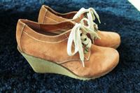 Wedges Schnürschuhe braun Gr.41, Schuhe für Damen Halbschuhe, neu Bayern - Fürstenfeldbruck Vorschau
