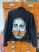 Unikat Eminem Jeansjacke Fanart gr. M Jacke Jeans Streetstyle Bayern - Rosenheim Vorschau