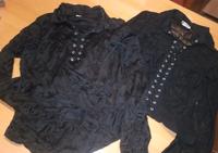 2 Shirts Gothic Punk Mera Luna Spitze Crinkle schwarz S M 36 38 Niedersachsen - Holle Vorschau