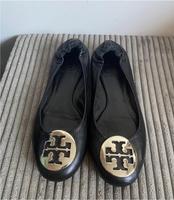 Tory Burch Ballerina Schwarz Gr. 5,5 / 36 Leder Silber NP 285€ West - Nied Vorschau