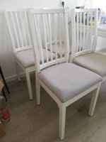 4x Ikea Ekedalen Stühle Weiß grau Bezug Stuhl Holz Frankfurt am Main - Sachsenhausen Vorschau