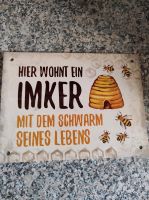 Imkerschild, Blechschild,Imker,Imkerei, Bienen Bayern - Eschenbach Vorschau