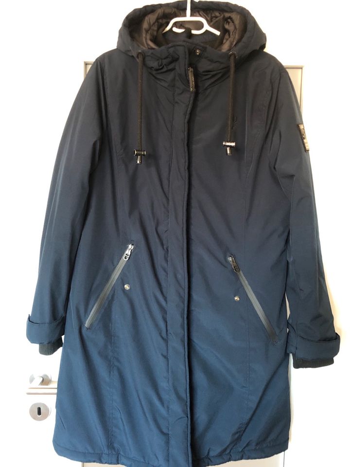 Navahoo Jacke Mantel Winter Gr. L / 42 Letiziaa Marineblau in Regis-Breitingen