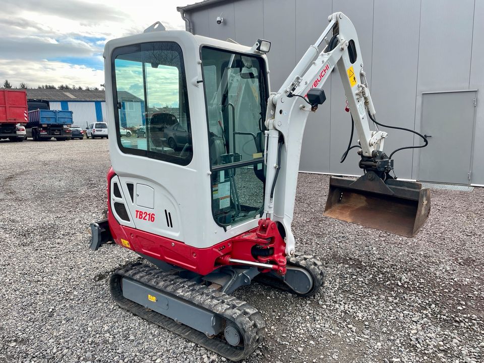 Takeuchi TB216 Minibagger Bagger Kompaktbagger  Mieten K&K in Mücke