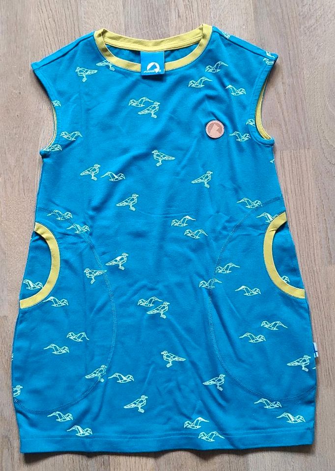 Kleid von finkid Gr 120-130 (122 128) *wie Neu* Vögel blau in Camburg