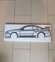 Nissan Skyline R34 Metallsilhouette Nordrhein-Westfalen - Hamm Vorschau