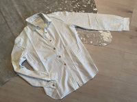 Trachtenbluse Hemd Shirt Creme weiß blau kariert S 36 Damen München - Laim Vorschau