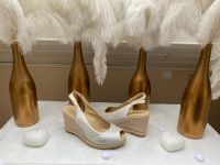 weiße/silber Pumps 36 Braut/Hochzeit Baden-Württemberg - Lauf Vorschau