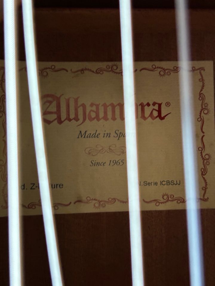 Alhambra Akustikgitarre mit Zubehör in Kiel
