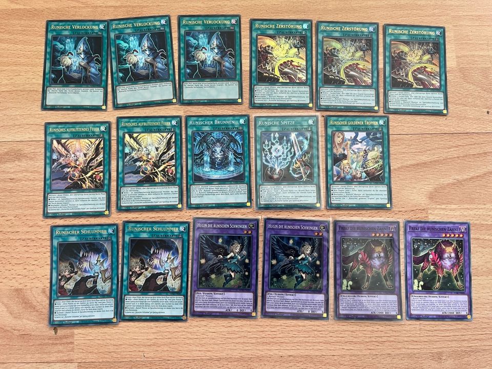 Yugioh Runisch Deck Core Brunnen Hugin die runischen Schwingen 17 in Fulda