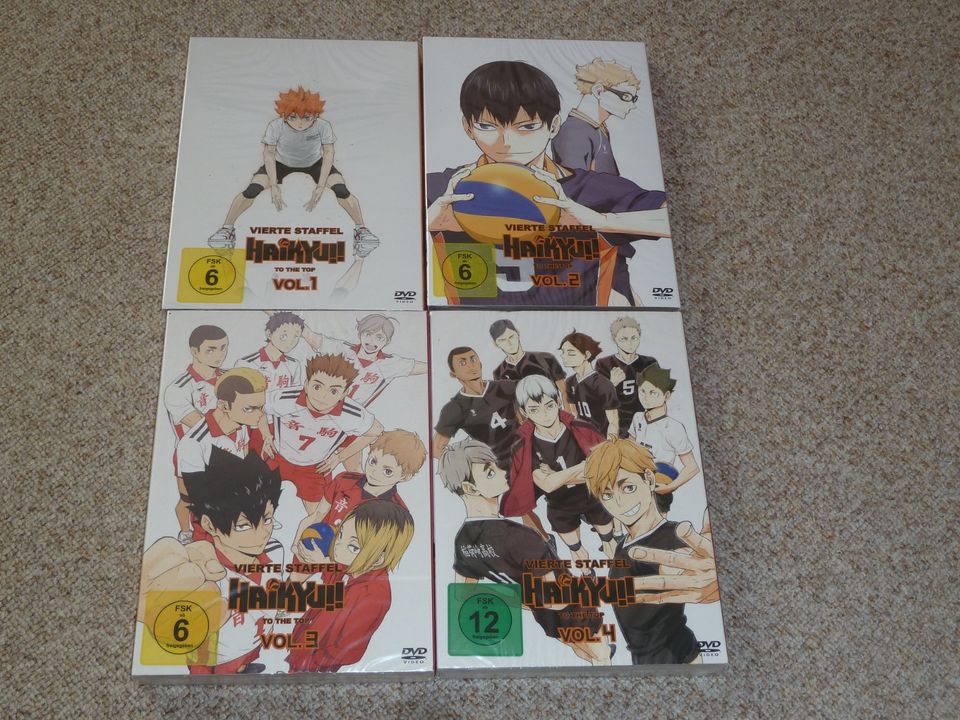 Haikyu Anime - Staffel 4  Volume 1 & 2 & 3 & 4 DVD in Zwickau